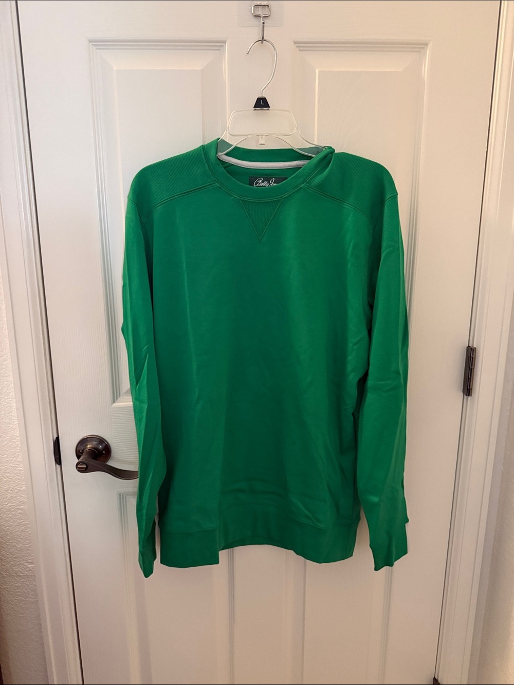 Bobby Jones Green Crewneck with White Trim